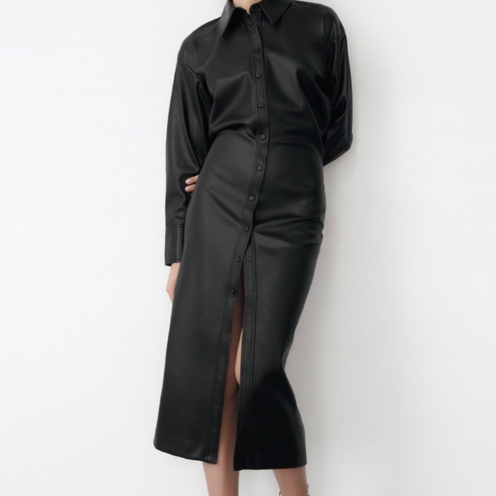 NEW Zara Leather Dress Sz XL